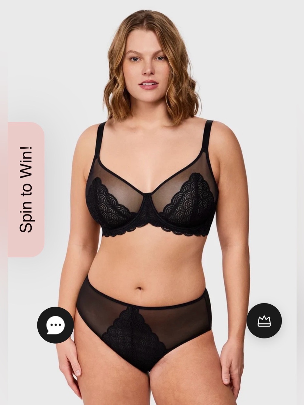 HSIA women’s lingerie lace bra 44G